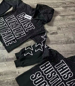 Sweat à capuche vintage de luxe à la française Streetwear surdimensionné avec motif imprimé numérique à capuche graphique - Product Image 2