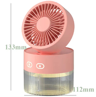 Mini ventilateur refroidisseur d'air portable rechargeable USB Offre Spéciale meilleure qualité Application de bureau veilleuse en plastique pour usage domestique