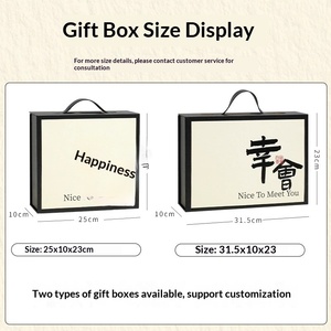Cajas de Regalo Empresariales Personalizadas con Asas, Tapa, Impresión de Logotipo y Diseño a Color, Disponibles en Stock - Product Image 1
