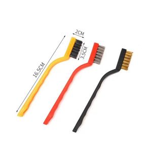 Wholesale <b>Mini</b> 7-Inch 3pc Set Plastic Stove Brush Rust Removal Deburring Toilet Artifact for Cleaning - Product Image 5