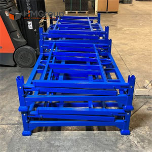 Estante de Almacenamiento de Metal Plegable y Apilable de Alta Resistencia, Ajustable, Seguro y Resistente, para la Industria de Rollos de Tela - Product Image 4