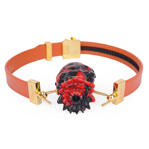 Plug Orale in Pelle Regolabile SM, Plug Sexy per Coppie, Accessorio per Fantasie con Cintura - Product Image 5