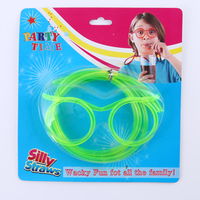 Pailles à boire réutilisables en plastique de qualité alimentaire, couleur personnalisée, écologiques, pour fêtes, avec un design amusant et original et une forme bouclée