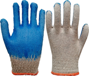 Gants de jardin en coton <span class=keywords><strong>orange</strong></span>, <span class=keywords><strong>latex</strong></span>, tricotés en coton, paume en caoutchouc, revêtement en <span class=keywords><strong>latex</strong></span> - Product Image 3
