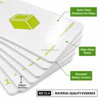 Jeu de cartes stratégique personnalisé professionnel, cartes en papier noir 350GSM avec logique équilibrée pour l'apprentissage des mathématiques, OEM
