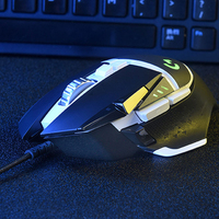 Ratón para Juegos Logitech G502 SE con Cable, Sensor HERO 16K, 16000 DPI, 11 Botones Programables, RGB, Peso Ajustable para PC y Esports
