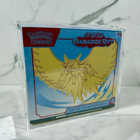 Boîte de présentation en acrylique transparente avec logo personnalisé, protection UV, aimant puissant, pour Poke Mon ETB UPC SPC Yu-Gi-Oh Booster Bundle