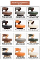 Chaise de bar moderne en bois massif légère avec siège rembourré et repose-pieds pour îlot de cuisine, salle de sport et café – Offre Spéciale