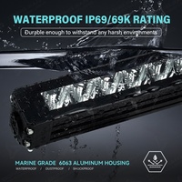 Professionelles 8 Zoll Gelbes LED-Lichtleisten-Set für Motorrad Boot E-Bike ATV UTV 4x4 Stoßstange Grill Passend für Jeep Ranger Tacoma RZR