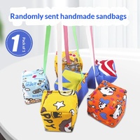 Mini sac de sable en tissu épaissi Hacky Sack 7 cm, jouet sportif pour la maternelle, jeu de lancer, entraînement et jeu en extérieur pour enfants