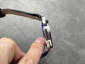 Montre automatique de luxe avec logo personnalisé, chronographe en pierre de zircon et double minuteur - Product Image 5