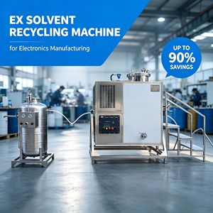 Unidad de recuperación de solventes de residuos de metanol y agua de alta eficiencia Sistema reciclador de solventes Máquina de reciclaje de solventes a prueba de explosiones - Product Image 1