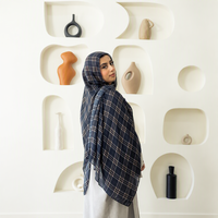 Libaaz plum the Label Modal Hijab Carpet Print Modal Nouveau Design 2026 Modèle Hijab Pashmina Imprimé