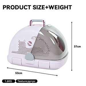 New Arrival Breathable Premium Pet <b>Carrier</b> Air Box for Cats Dogs Pet Travel With Sturdy Ventilated Easy Access Locking Door - Product Image 2