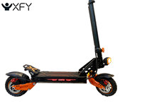 Trottinette électrique pliable XFY avec logo personnalisé, démarrage sans clé NFC, écran LED 10 pouces, taille plus, pour adultes, double moteur, étanche