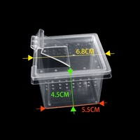 Boîte d'élevage ventilée H1 H2 pour reptiles, enclos transparent en plastique pour araignées sauteuses, grenouilles, tortues, insectes