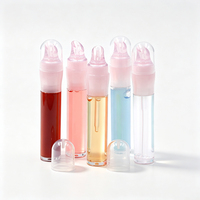 Gloss à lèvres transparent rose hydratant repulpant effet miroir, huile à lèvres personnalisable avec logo, marque privée, faible MOQ, OEM ODM, maquillage pour les lèvres