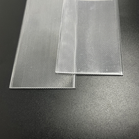 Diffuseur prismatique linéaire en polycarbonate transparent extrudé Baoming pour éclairage LED, avec lentille de couverture gaufrée