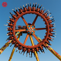 Manège de Frisbee Géant à 24 Places pour Adultes, à Rotation et Oscillation, Idéal pour les Carnavals en Extérieur - Prix Usine