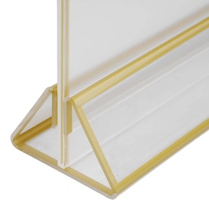 ที่ใส่ป้าย 4R ราคาโรงงานปี 2024 พร้อมขอบสีทองสําหรับงานปาร์ตี้แต่งงาน - Product Image 3