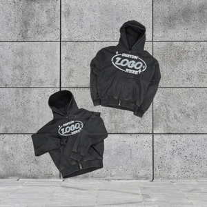 Sweat-shirt à capuche lourd à vendre chaud, sweat-shirt à capuche personnalisé avec logo pour hommes, broderie 3D personnalisée, impression sur écran - Product Image 1