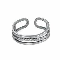 Vente chaude Fine Jewelry Diamant Anneau D'orteil Ouverture Pieds Anneaux En Gros Argent 14k Or Femmes Anneaux D'orteil Réglable