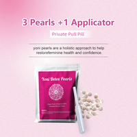 Vente chaude 100% perles de désintoxication Yoni à base de plantes chinoises Detox Pearl Perles de désintoxication vaginale