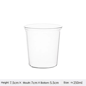 Alta Borosilicato Clear Color 300ml Copo De Café De Vidro Simples e Elegante Utensílios De Café <span class=keywords><strong>Ware</strong></span> - Product Image 6