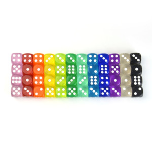 Juego de Dados Acrílicos Transparentes de 14 mm, Coloridos, Ecológicos, de Alta Calidad, para Juegos Educativos D6, Venta al Por Mayor - Product Image 2