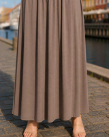 Robe décontractée longue à bretelles spaghetti et fronces, personnalisable pour femmes, vente en gros