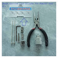 Kit d'outils pour le retrait des goupilles du cylindre de serrure de contact - Acier et plastique