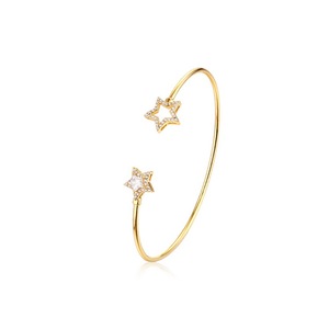 Bán Buôn Mở Tùy Chỉnh <span class=keywords><strong>Bangles</strong></span> Mạ Vàng 925 Sterling Silver Bangle Với Đá Quý - Product Image 3