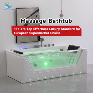 工場販売高級自立型ワールプールバスタブバブル浸漬2人用ホットタブカスタムマッサージバスタブスパ付き - Product Image 5