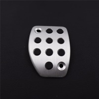 Carest De Voiture Accessoires En Aluminium Gaz Repose-Pied Pédale Modifiée Pad Plaque pour PEUGEOT 207 301 307 208 2008 308 408 cc Autocollants
