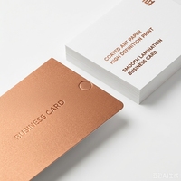 Cartes de visite personnalisées en papier couché pour impression offset, vernies, avec impression du logo de la marque Borjie et support pour le nom de l'entreprise