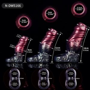NNSX Animal Granule Fantasy Cock Sleeve With Knot Silicone Thin Lock <b>Ring</b> Vaginal Stimulation Sex Toys for Man <b>Couple</b> 18+ - Product Image 6