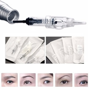 Aiguilles de tatouage transparentes 600D, cartouches jetables pour microblading des sourcils, aiguilles pour maquillage permanent - Product Image 3