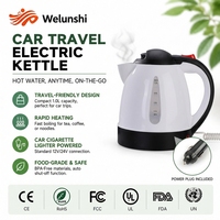 Bouilloire électrique sans fil mini WLS-1406 en promotion avec poignée ergonomique en forme de C, bouilloire à eau à ébullition rapide de 1,0 L pour le bureau