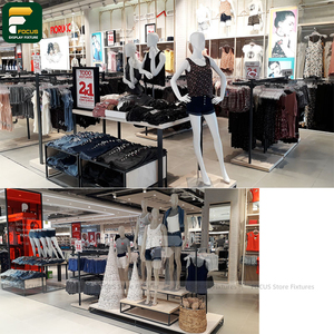 ชั้นวางเสื้อผ้าแบบมุม ประหยัดพื้นที่ สำหรับร้านค้าปลีกเสื้อผ้า - Product Image 5