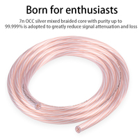 Câble coaxial haute fidélité pour enceintes avec blindage tressé pour moniteurs et microphones, câble RCA pour enceintes pour le bricolage