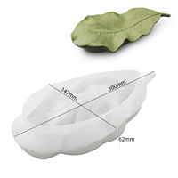 KK633 Blattförmige Schale Silikon putz Kerzen form Oval Untersetzer Beton Aschenbecher Zement Blumentopf Basis DIY Gips form Werkzeuge