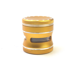 <span class=keywords><strong>Broyeur</strong></span> à herbes en gros Point Drill 63mm 4 couches en alliage d'aluminium 3 fenêtres pour tabac avec logo personnalisé - Product Image 2