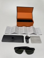 Nouvelles lunettes intelligentes IA pour l'extérieur avec protection UV400, verres PC, fonctionnalités mains libres pour la musique et les appels Bluetooth, style sportif pour hommes