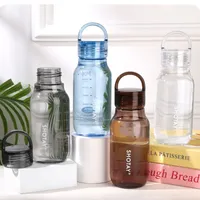 Sport-Wasserflasche aus Tritan, Tragbare Outdoor-Reise-Fitness-Trinkflasche