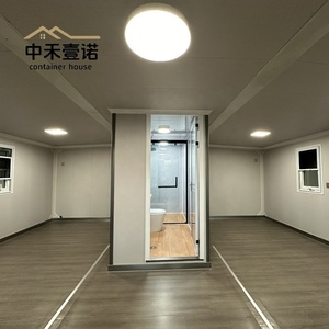 Maison modulaire portable en acier galvanisé intégrée eau-électricité, toit carré pour salle de bain, atelier, <span class=keywords><strong>garage</strong></span> <span class=keywords><strong>préfabriqué</strong></span> - Product Image 3