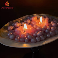 100 Bougies Parfumées aux Perles, Esthétiques et Tendance, Faites à la Main, Forme Ronde Coquillage Freesia, pour Mariage, Remise de Diplôme, Décoration Intérieure