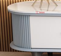 Moderno Soporte de TV Europeo de Madera con Almacenamiento, Color Personalizable, para Sala de Estar y Dormitorio, Diseño Ecológico y Duradero