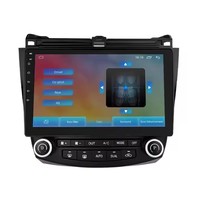 Autoradio Saiho 10 pouces 2 Din Android Auto avec GPS intégré, multimédia, autoradio GPS pour lecteur DVD pour Honda Accord 7 2003-2008