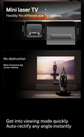 Proiettore Laser JMGO O3 Ultra 4K Ultra HD a Tiro Ultra Corto per Home Cinema, 3100 Lumen CVIA, Proiettore Smart Integrato