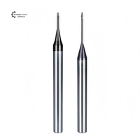 Fraise à queue micro à 2 dents en carbure monobloc à col long pour fraisage profond de rainures en aluminium